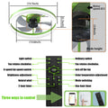 Ceiling Fans With Lights Dimmable Led Embedded Installation Of Thin Modern Ceiling Fans Green Green Modern Abs