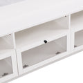 Sleek & Modern Design Tv Stand With Acrylic Board Door, Chic Elegant Media Console For Tvs Up To 65