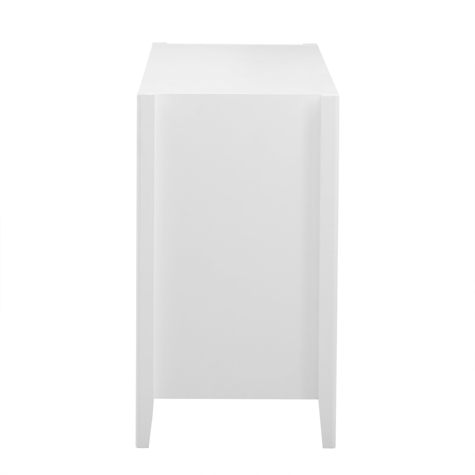 Featured Three Door Storage Cabinet With Metal Handles, Suitable For Corridors, Entrances, Living Rooms, And Study Rooms 1 2 Shelves White Primary Living Space Shelves Included American Design Mdf