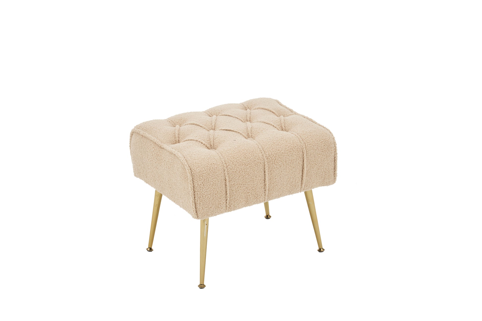 Modern Accent Chair With Ottoman, Comfy Armchair For Living Room, Bedroom, Apartment, Office Nude Cream Primary Living Space Classic Polyester