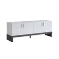 Side Credenza With 4 Doors, Storage Cabinets, 60