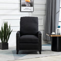 Coolmore Modern Comfortable Upholstered Leisure Chair Recliner Chair For Living Room Black Velvet