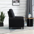 Coolmore Modern Comfortable Upholstered Leisure Chair Recliner Chair For Living Room Black Velvet