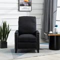 Coolmore Modern Comfortable Upholstered Leisure Chair Recliner Chair For Living Room Black Velvet