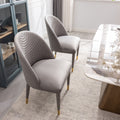 Coolmore Accent Chair ,Leisure Single Chair With Solid Wood Foot,2Pc Set Gray Velvet