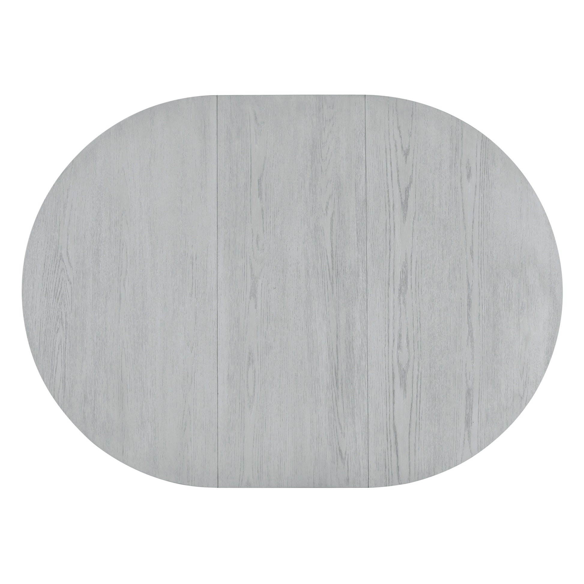 Retro 5 Piece Dining Set Extendable Round Table And 4 Chairs For Kitchen Dining Room Antique Gray Oak Antique Gray Mdf