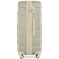 Luggage Sets Model Expandable Abs Hardshell 3Pcs Clearance Luggage Hardside Lightweight Durable Suitcase Sets Spinner Wheels Suitcase With Tsa Lock 20''24''28'' Golden Green Amd Beige Green Abs