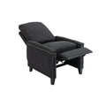 Coolmore Modern Comfortable Upholstered Leisure Chair Recliner Chair For Living Room Black Velvet