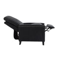 Coolmore Modern Comfortable Upholstered Leisure Chair Recliner Chair For Living Room Black Velvet