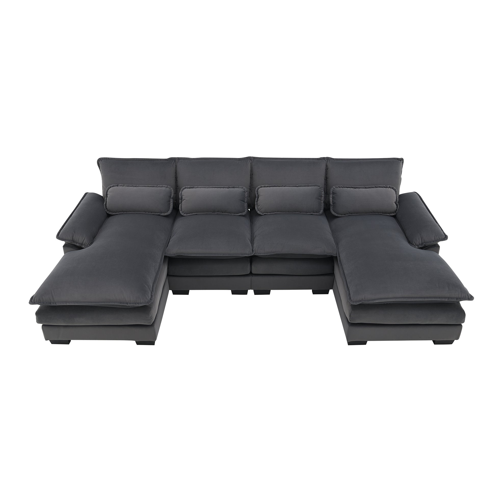 8004Aae Package Gray Fabric 1 Seat