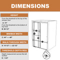 44In. 48 In. X 72 In. Traditional Sliding Shower Door In Matte Black With Clear Glass Matte Black Aluminum