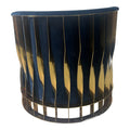 Navy Blue And Gold Sofa Chair Navy Blue Stainless Steel Velvet