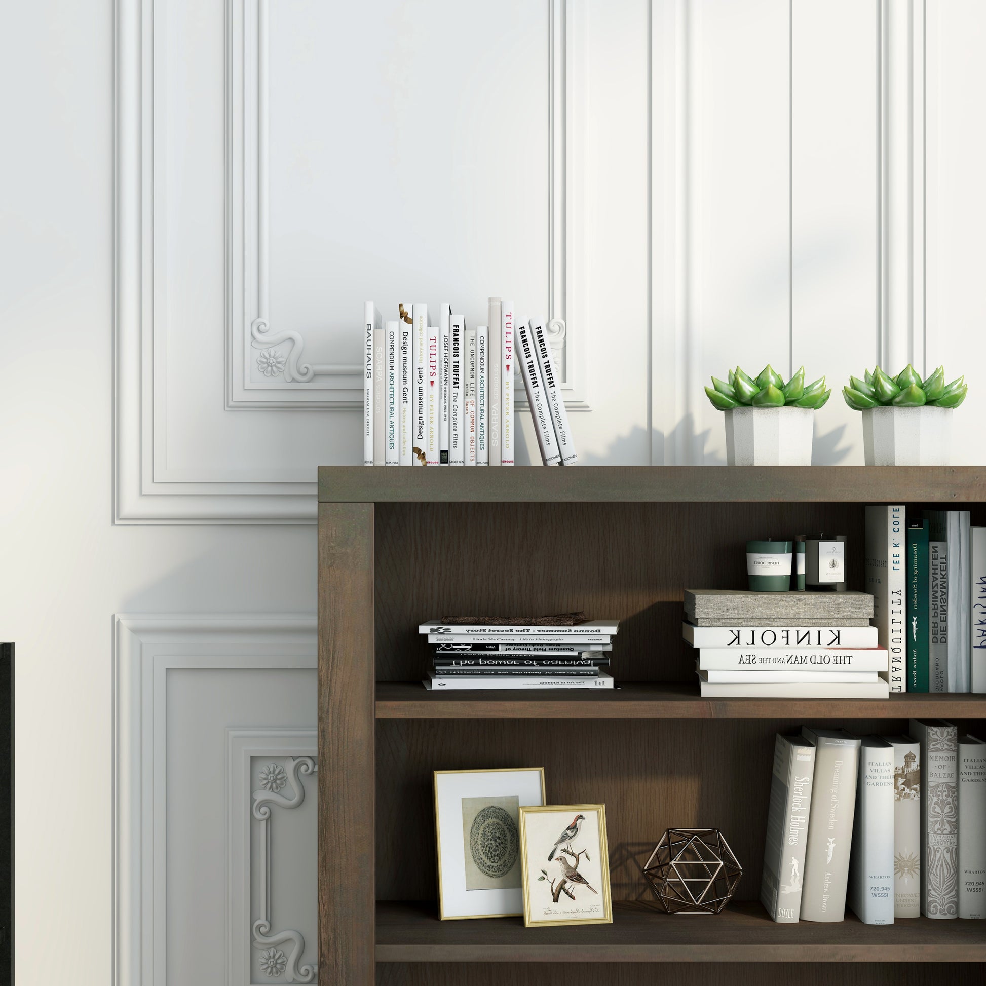 Joshua Creek 36 Inch High 3 Shelf Bookcase, No Assembly Required, Barnwood Finish 2 Or Less Brown Brown Office Closed Back Rustic,Transitional Alder Solid Wood