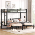 Twin Over Twin & Twin Bunk Beds For 3, Twin Xl Over Twin & Twin Bunk Bed Metal Triple Bunk Bed, Black Pre Sale Date: February 8Th. Black Metal