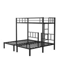 Twin Over Twin & Twin Bunk Beds For 3, Twin Xl Over Twin & Twin Bunk Bed Metal Triple Bunk Bed, Black Pre Sale Date: February 8Th. Black Metal