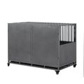48Inch Heavy Duty Dog Crate Silver Grey American Traditional Extra Large 71 90 Lbs Carbon Steel