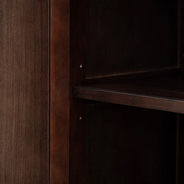 Sideboard With 4 Door Large Storage Buffet With Adjustable Shelves And Metal Handles For Kitchen, Living Room, Dining Room Espresso Espresso Mdf