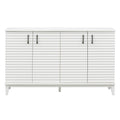 Sideboard With 4 Door Large Storage Buffet With Adjustable Shelves And Metal Handles For Kitchen, Living Room, Dining Room Antique White Antique White Mdf