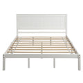 Platform Bed Frame With Headboard, Wood Slat Support, No Box Spring Needed, Queen, White Old Sku:Wf191420Aak Queen White Pine