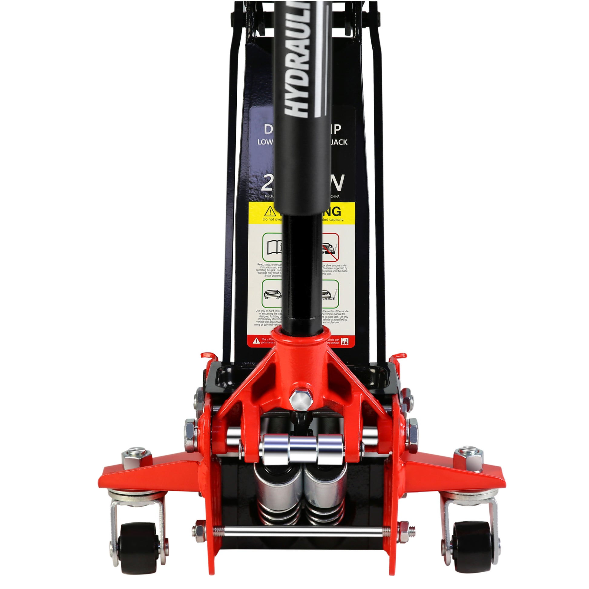 2.5 Ton Low Profile Floor Jack,Steel Racing Floor Jack With Dual Pistonsquick Lift Pump,Hydraulic Floor Jack Lifting Range 3.5" 19.5" Black Red Steel