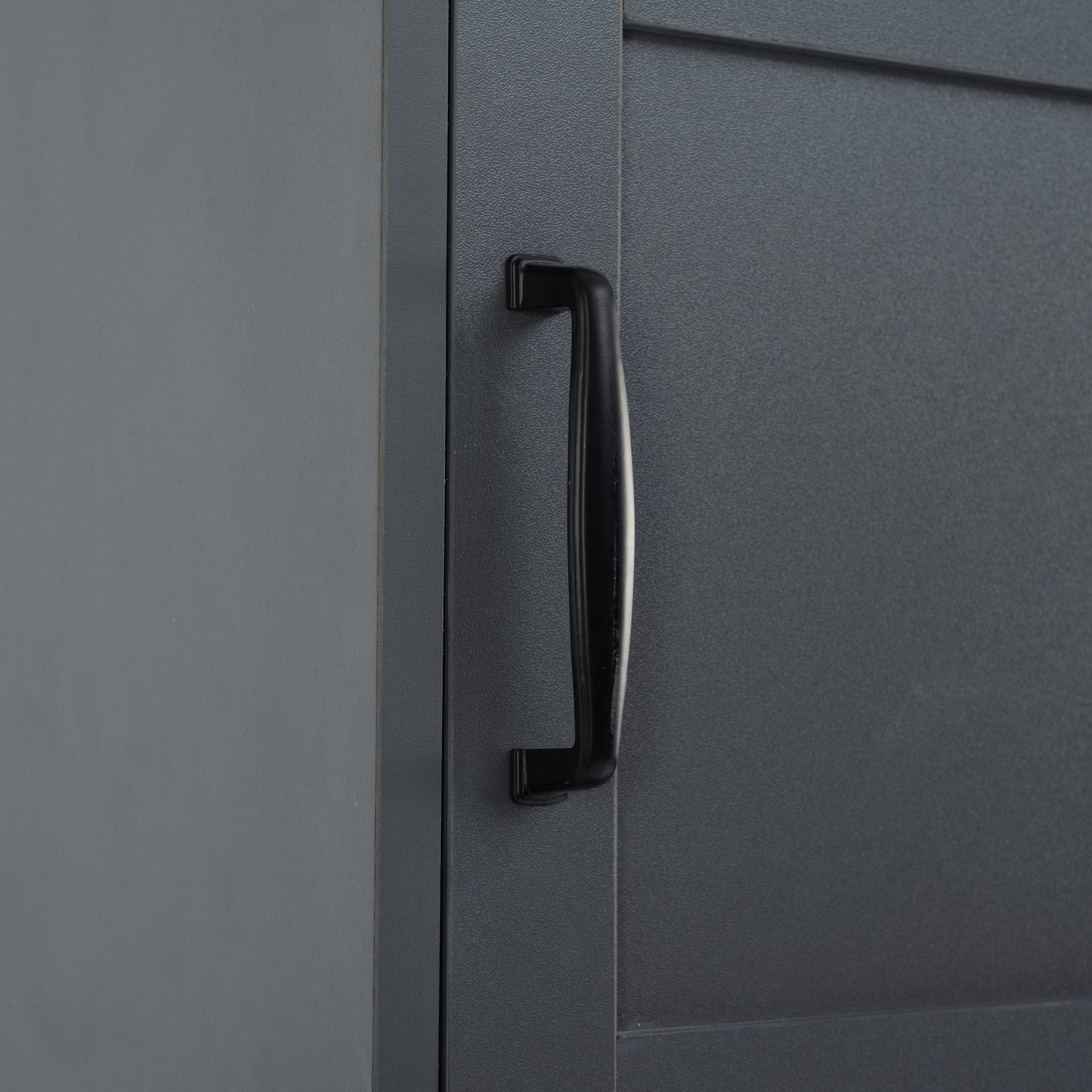 Modern Style 4 In 1 Multiple Functions Hallway Coat Rack With Seven Metal Black Hooks, Entryway Bench Hall Tree With Large Storage Drawer, Grey Grey Particle Board