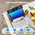Small Portable Home Use Ice Maker,Black Black Iron
