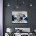 Framed Canvas Wall Art Decor Abstract Style Painting,Blue And White Color Painting Decoration For Office Living Room, Bedroom Decor Ready To Hang Rectangle Framed Multicolor Oversized 41In Canvas
