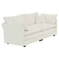 Sofa Set Of 2 Chenille Couch, 2 3 Seater Sofa Set Deep Seat Sofa, Modern Sofa Set For Living Room, White Chenille White Chenille 5 Seat