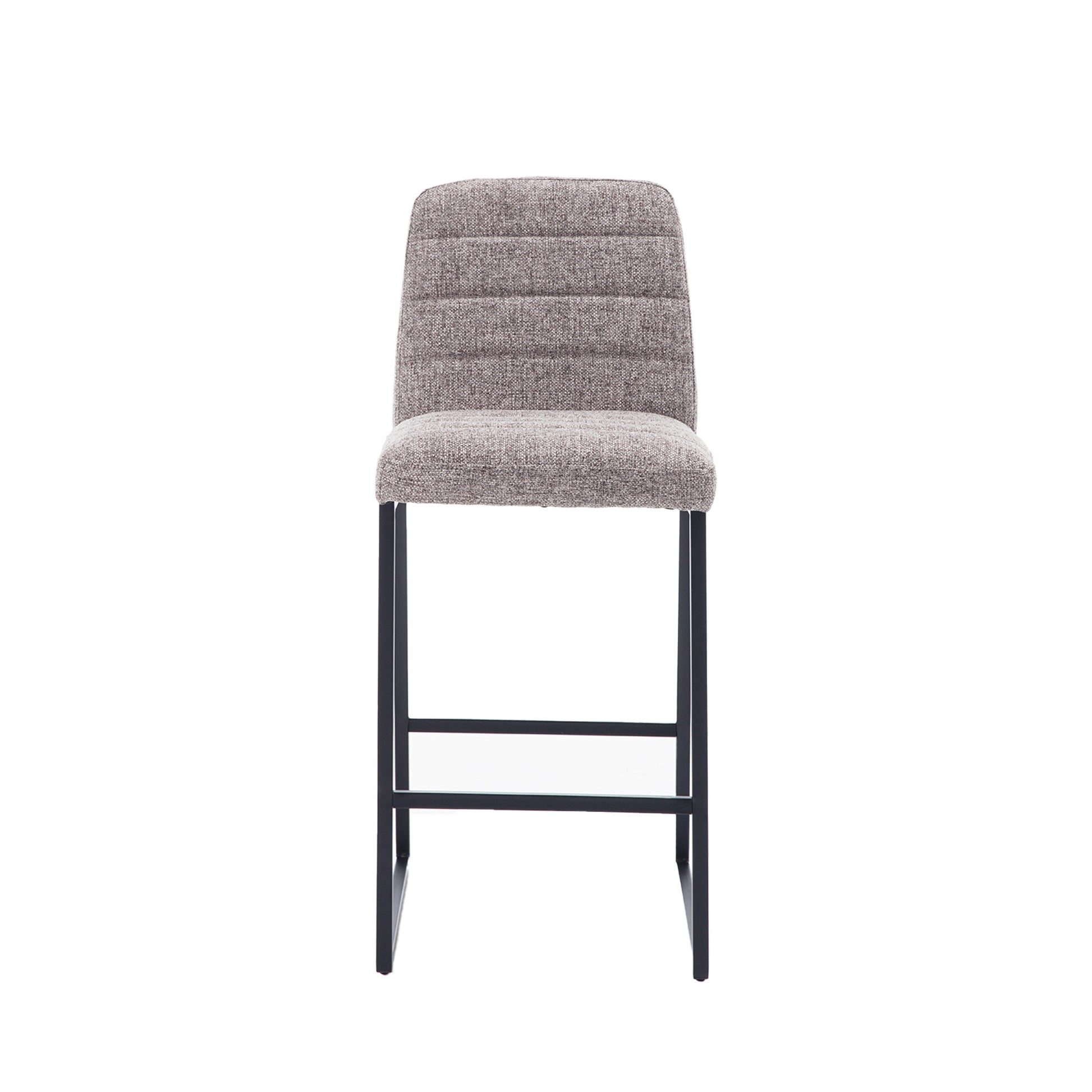 Low Bar Stools Set Of 2 Bar Chairs For Living Room Party Room Kitchen,Upholstered Linen Fabric Kitchen Breakfast Bar Stools With Footrest,Coffee Coffee Kitchen Foam Dry Clean Modern Bar Stools Foam Linen