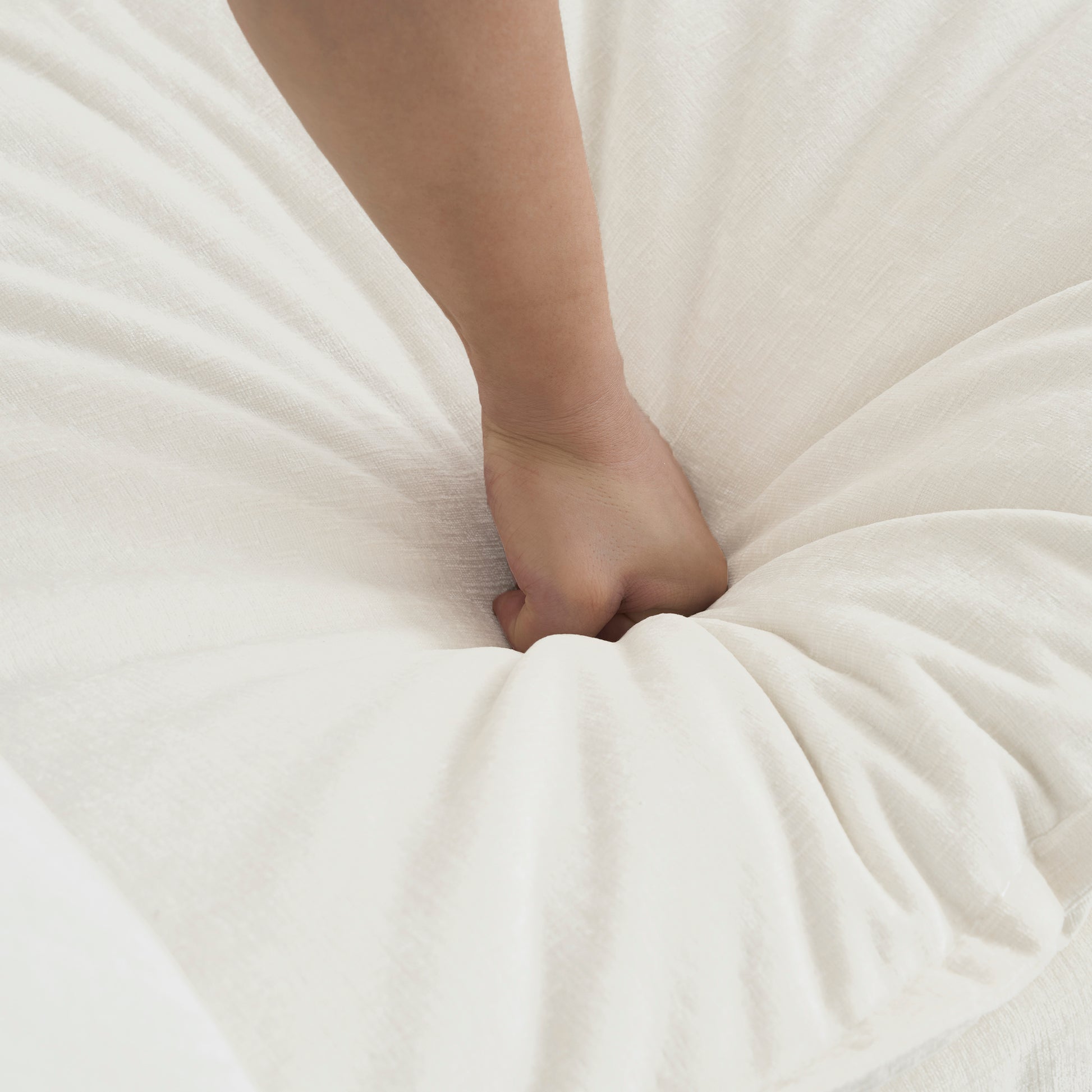 Sofa Set Of 2 Chenille Couch, 2 3 Seater Sofa Set Deep Seat Sofa, Modern Sofa Set For Living Room, White Chenille White Chenille 5 Seat