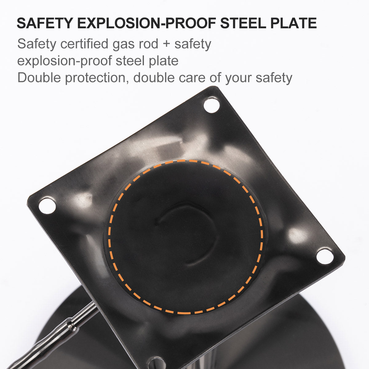 Black Titanium Stainless Steel Bar Stools Swivel Adjustable Height For Kitchen Counter And Dining Room Black 1Pc Black Pu Stainless Steel