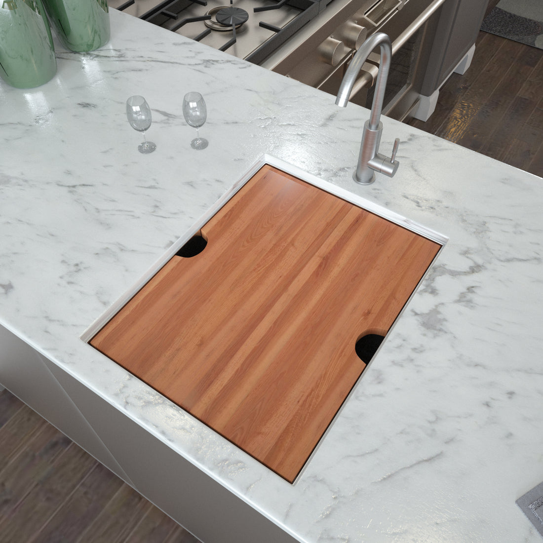 15" Undermount Kitchen Sink 15*19*10 Inch Kitchen Sink Undermount Single Bowl 16 Gauge Stainless Steel Ledge Workstation Kitchen Sinks Brushed Nickel Stainless Steel