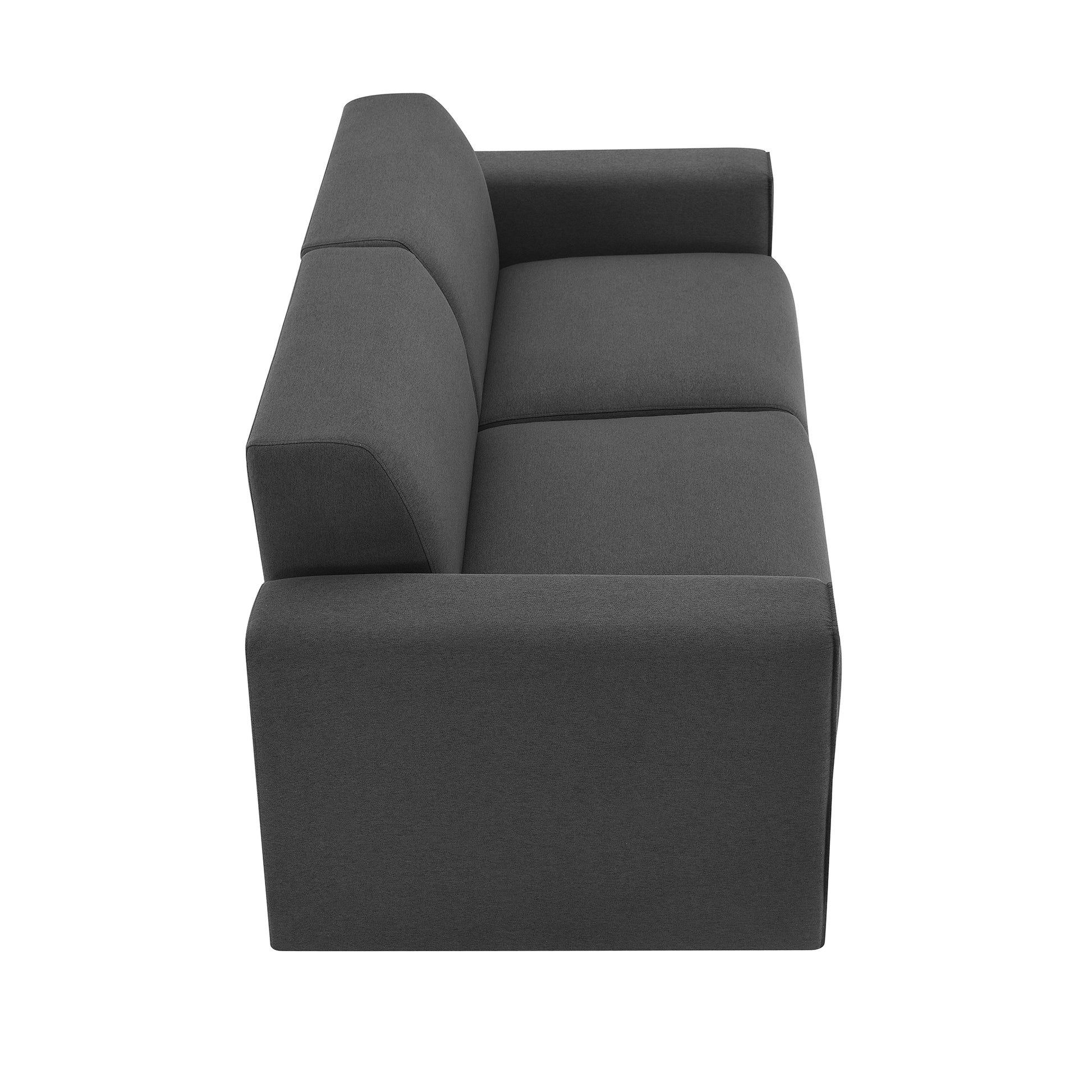 71*35.5" Modern Linen Fabric Sofa,Stylish And Minimalist 2 3 Seat Couch,Easy To Install,Exquisite Loveseat With Wide Armrests For Living Room,Bedroom,Apartment,Office,2 Colors Dark Grey Linen 2 Seat