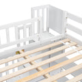 Full Size Loft Bed With Built In Desk, Bookshelves And Storage Staircase,White Old Sku:W504S00110 Full White Pine