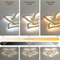 27In Ceiling Fan With Lights, Remote Control 3 Color Temperatures,6 Gear Wind Speed Fan Light Gold Modern Acrylic
