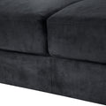 Couch Comfortable Sectional Couches Set 1 2 3 Black Velvet Wood Primary Living Space Soft Tufted Back Medium Duty Art Deco Oak Square Arms Memory Foam Velvet 6 Seat