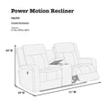 Power Motion Seat In Dark Brown Dark Brown Leather
