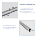 Window Single Curtain Rod Adjustable Sizes: 88