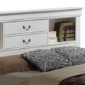 Louis Phillipe G3190B Qsb Queen Storage Bedwhite White Particle Board