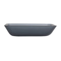 Tempered Glass Matte Bathroom Vessel Sink, Rectangle Bathroom Basin Tempered Glass Matt Gray Grey Bathroom Modern Glass