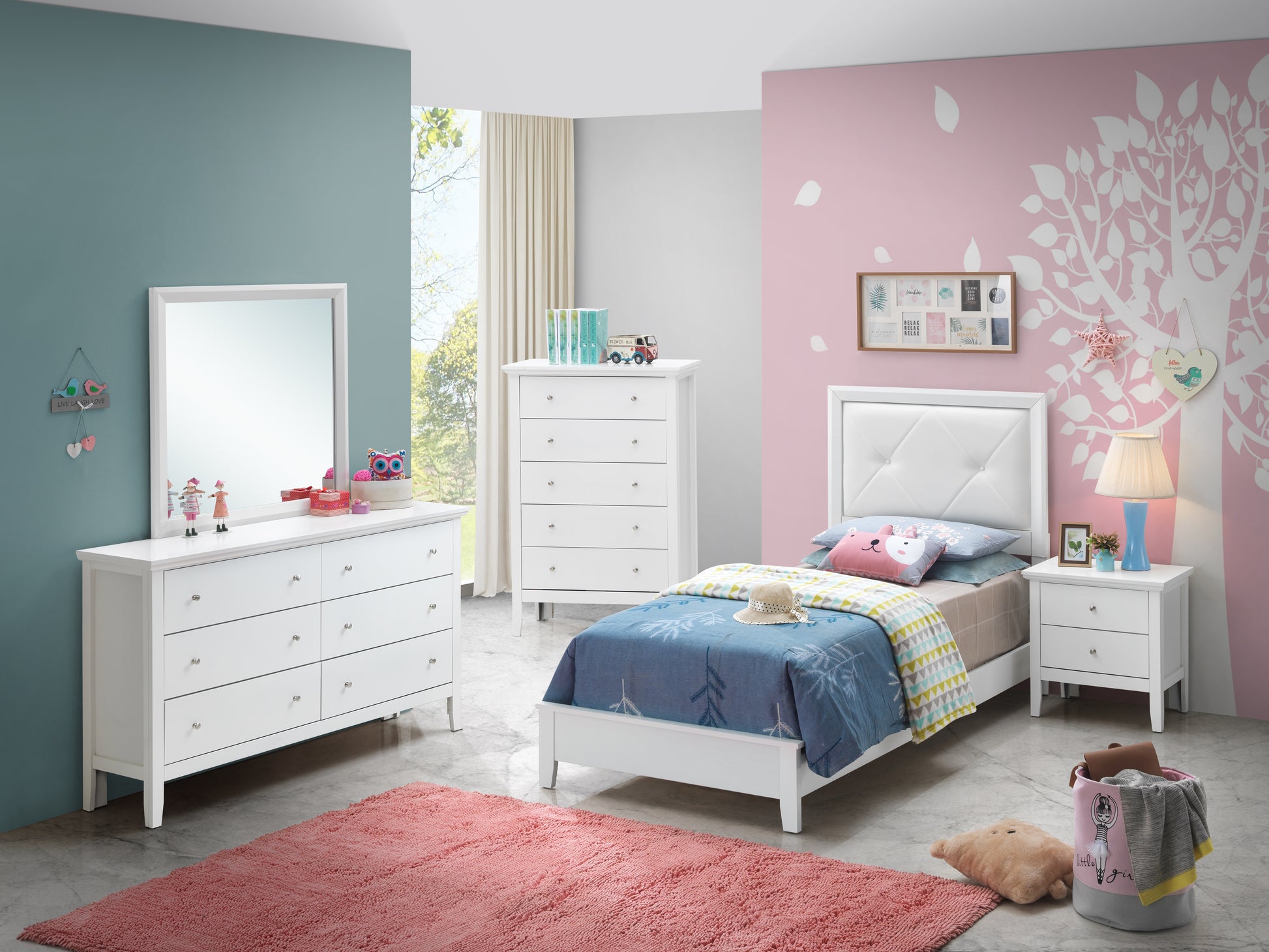 Primo G1339A Tb Twin Bedwhite White Mdf