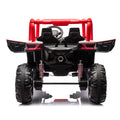 24V Ride On Xxl Utv Car For Kid,2Seater With Two Safety Belts, Side By Side 4X4 Ride On Off Road Truck With Parent Remote Control, Battery Powered Electric Car W High Low Speed, Two Safety Belts. Red Polyethylene