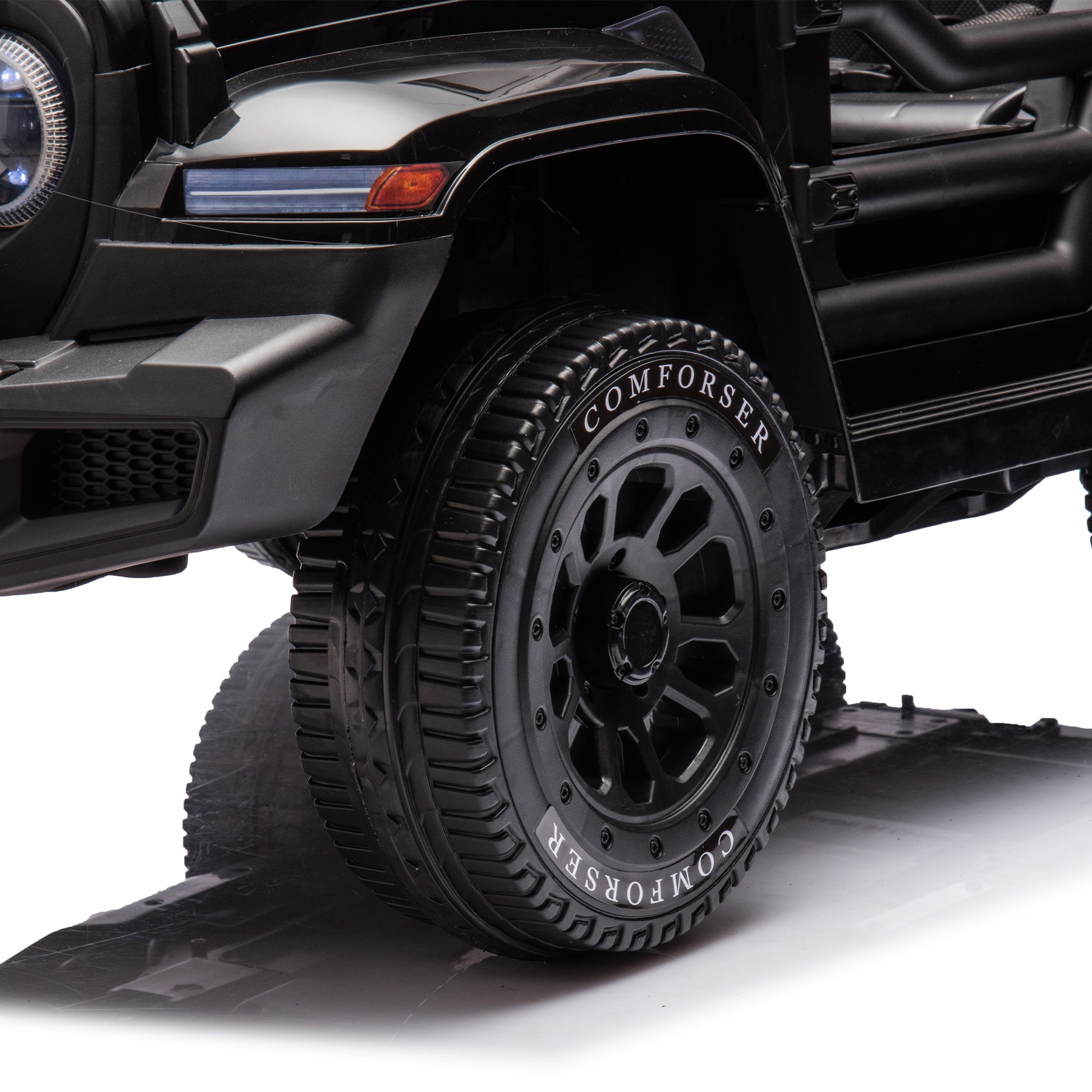 24V Ride On Car For Kids Battery Powered Ride On 4Wd Toys With Remote Control,Parents Can Assist In Driving,Music And Lights,Five Point Safety Belt,Rocking Chair Mode For Back And Forth Swinging Black Polyethylene