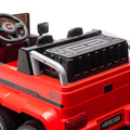 24V Ride On Car For Kids Battery Powered Ride On 4Wd Toys With Remote Control,Parents Can Assist In Driving,Music And Lights,Five Point Safety Belt,Rocking Chair Mode For Back And Forth Swinging Red Polyethylene