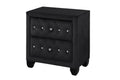 Crystal Tufted Queen 5 Pc Vanity Bedroom Set Made With Wood In Black Box Spring Not Required Queen Black Wood 5 Piece Set Bedroom Modern Upholstered Velvet Tufted Wood