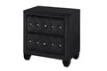 Crystal Tufted Queen 4 Pc Vanity Bedroom Set Made With Wood In Black Box Spring Not Required Queen Black Wood 4 Piece Set Bedroom Modern Upholstered Tufted Wood
