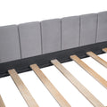 Twin Size Upholstered Daybed With Ergonomic Design Backrest And 2 Drawers, Gray Gray Velvet