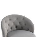 360 Degree Swivel Cuddle Barrel Accent Storage Chairs, Round Armchairs With Wide Upholstered, Fluffy Velvet Fabric Chair For Living Room, Bedroom, Office, Waiting Rooms Gray Primary Living Space Foam Velvet