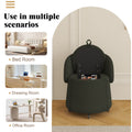 Multi Functional Stool Can Be Moved For Storage,Teddy Fleece Bedroom And Living Room Green Polyester Blend