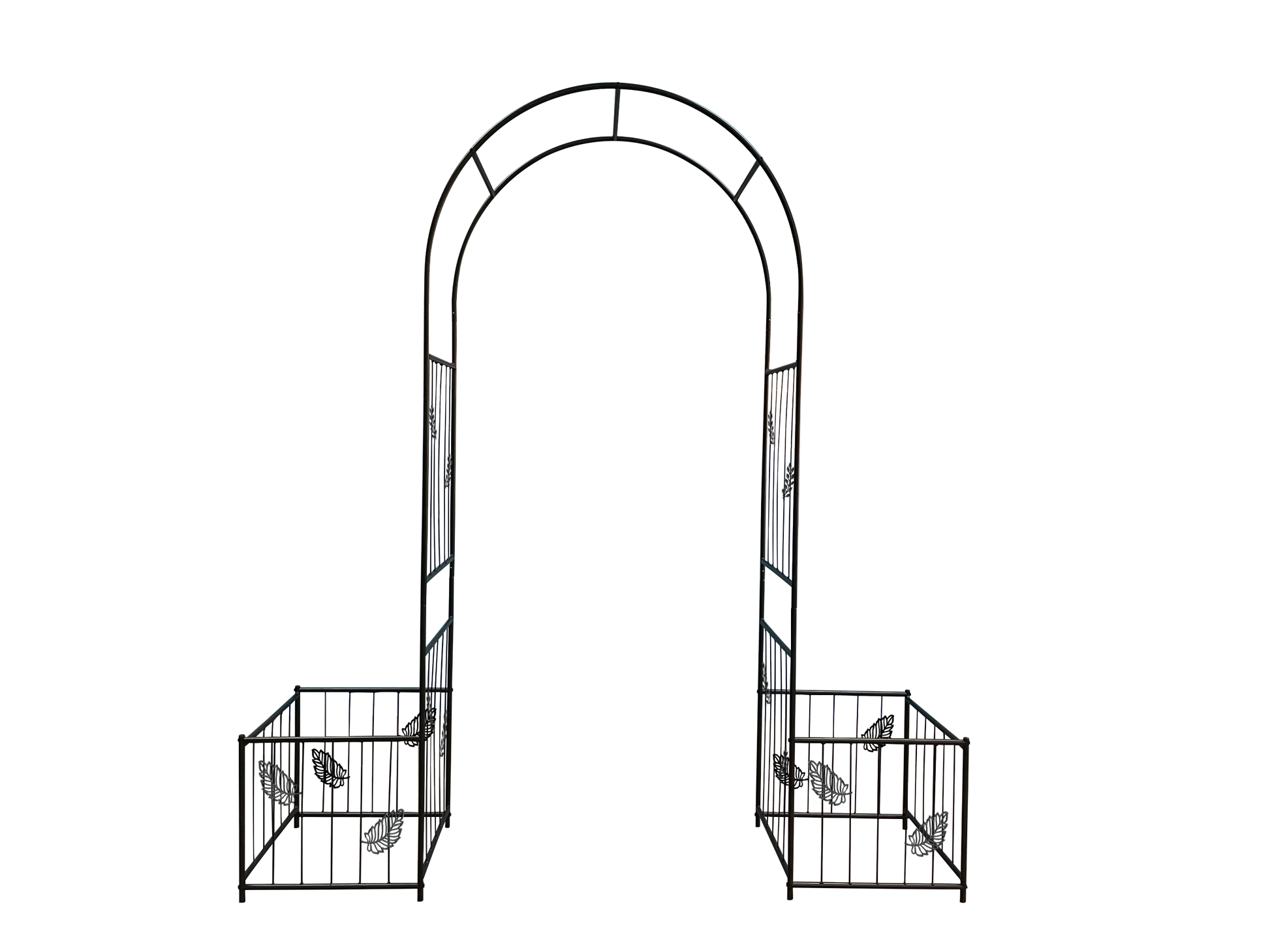 Metal Garden Arch Garden Arbor Trellis Climbing Plants Support Arch Outdoor Arch Wedding Arch Party Events Archway Black Black Iron